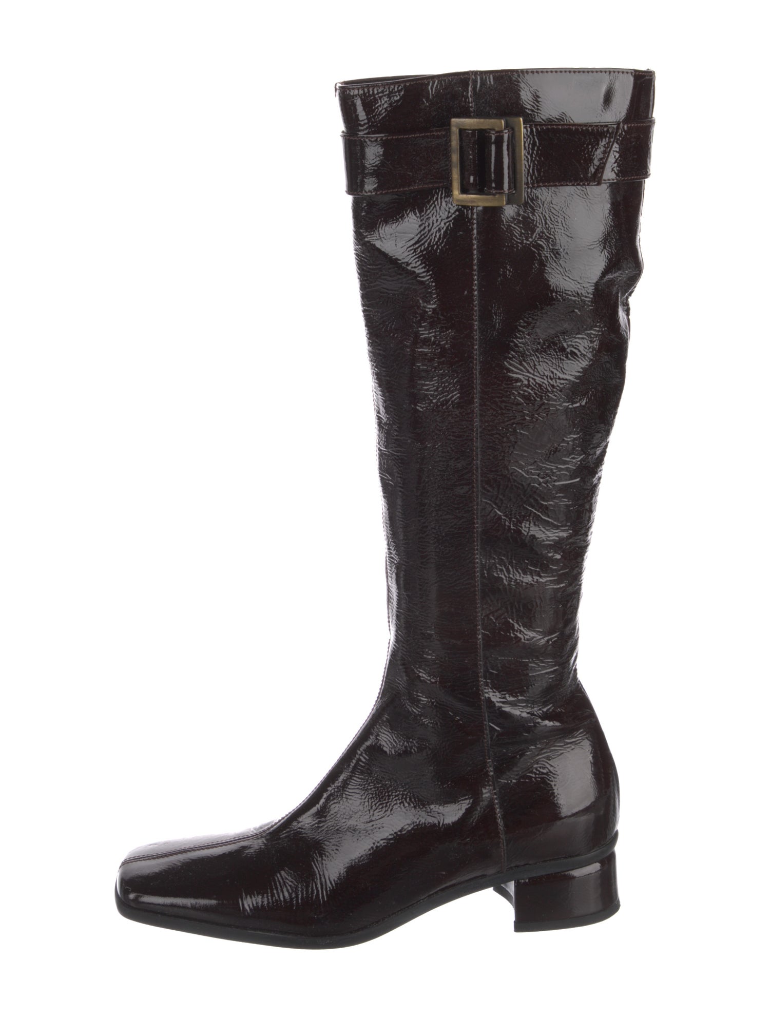 Aquatalia Patent Leather Riding Boots
