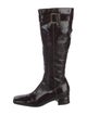 Aquatalia Patent Leather Riding Boots