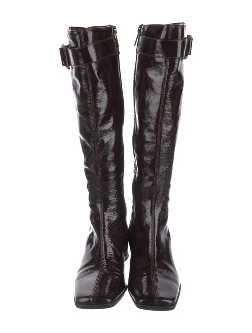 Aquatalia Patent Leather Riding Boots
