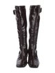 Aquatalia Patent Leather Riding Boots