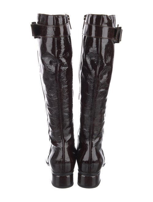 Aquatalia Patent Leather Riding Boots