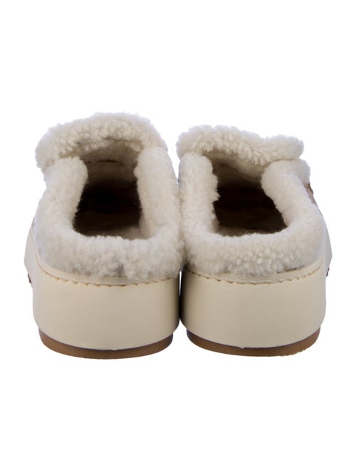 Aquatalia Suede Fur Trim Slippers