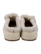 Aquatalia Suede Fur Trim Slippers