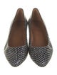 Aquatalia Embossed Leather Animal Print Pumps
