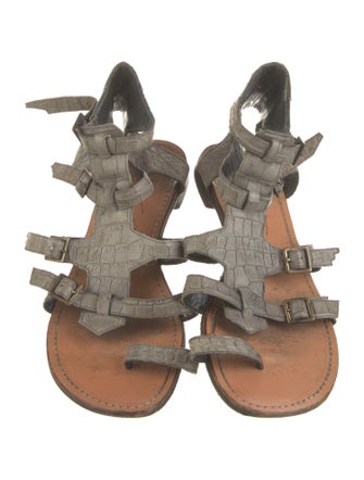 Aquatalia Leather Gladiator Sandals