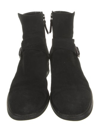 Aquatalia Suede Moto Boots