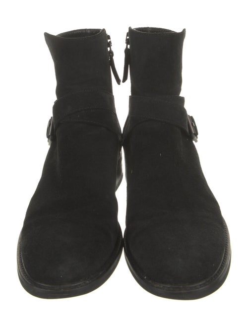 Aquatalia Suede Moto Boots