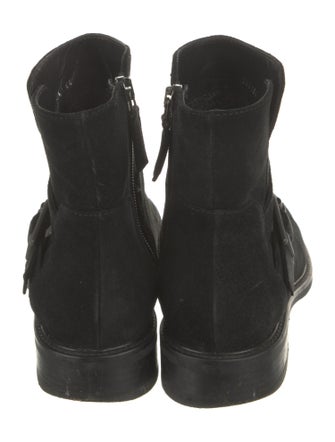 Aquatalia Suede Moto Boots