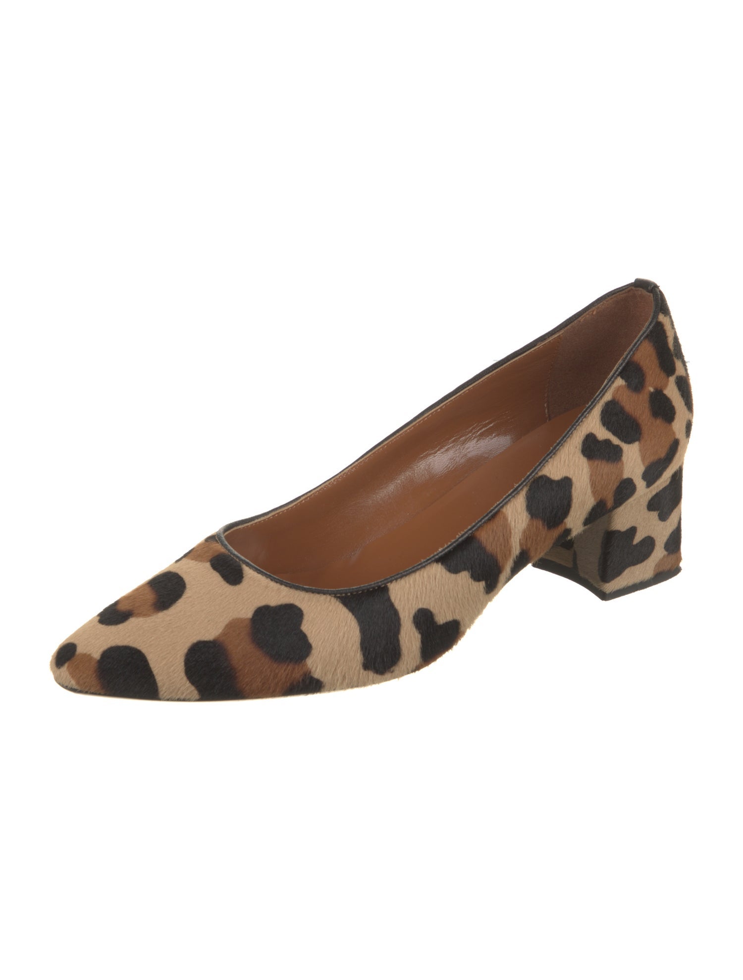 Aquatalia Ponyhair Animal Print Pumps