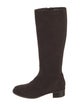 Aquatalia Suede Whipstitch Trim Riding Boots