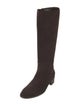 Aquatalia Suede Whipstitch Trim Riding Boots