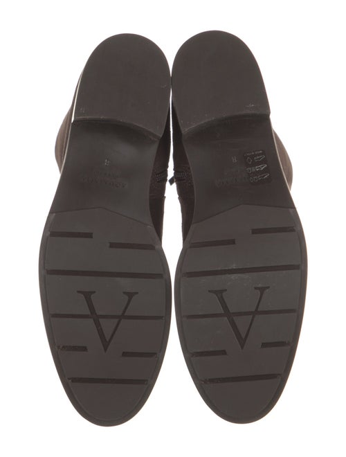 Aquatalia Suede Whipstitch Trim Riding Boots