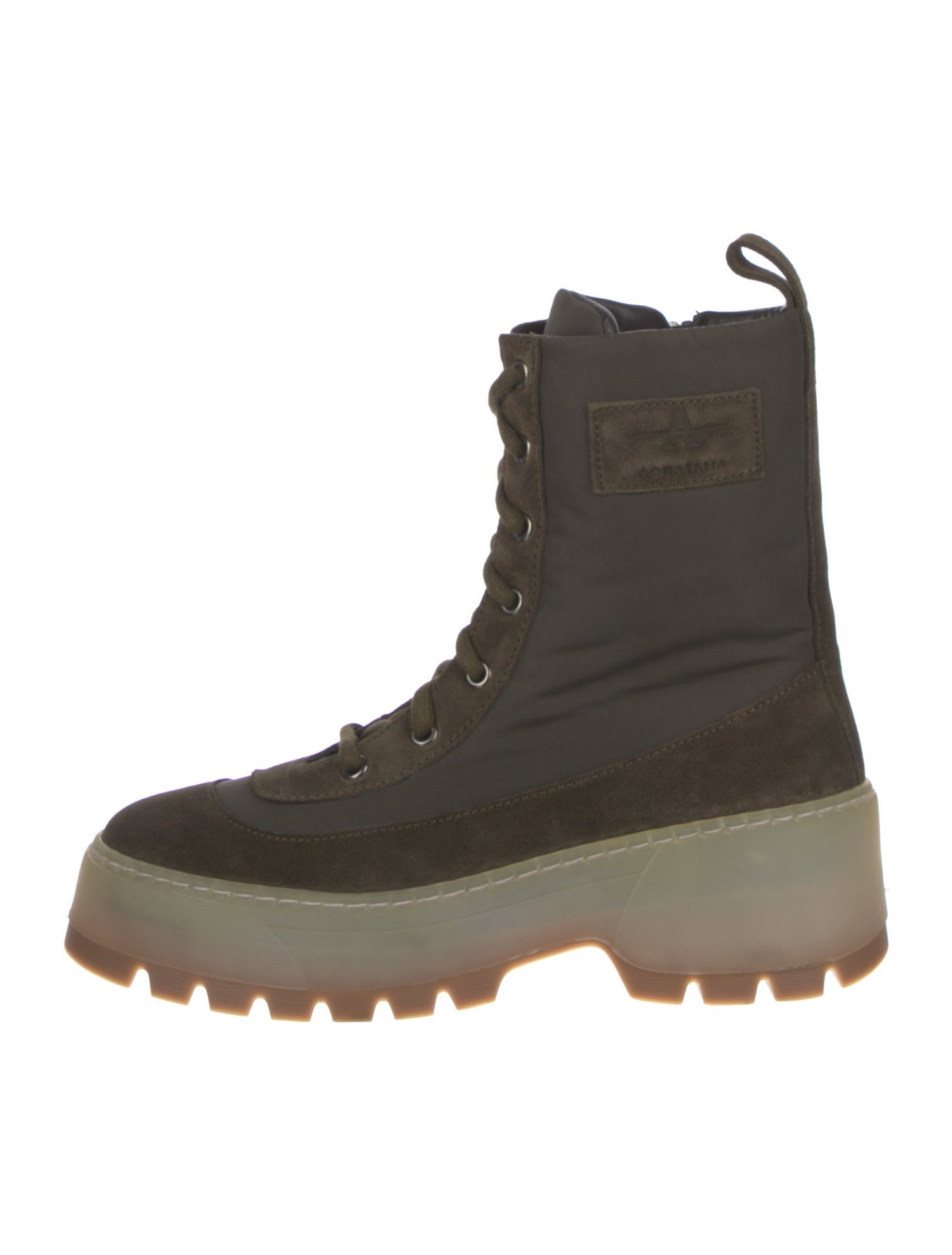Aquatalia Nylon Combat Boots