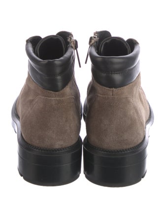 Aquatalia Suede Printed Lace-Up Boots