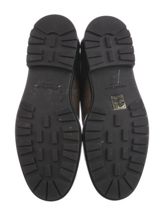 Aquatalia Suede Printed Lace-Up Boots