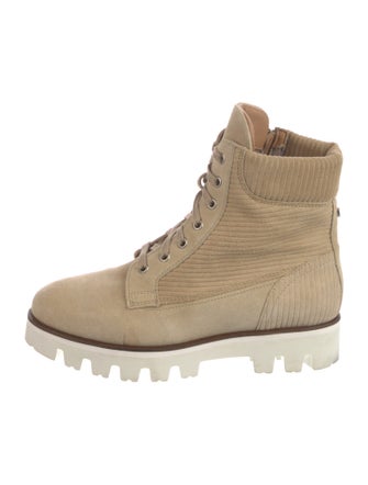 Aquatalia Suede Combat Boots