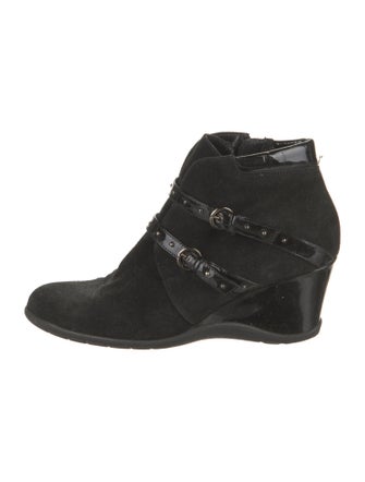 Aquatalia Suede Moto Boots
