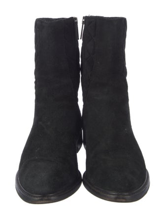 Aquatalia Suede Combat Boots