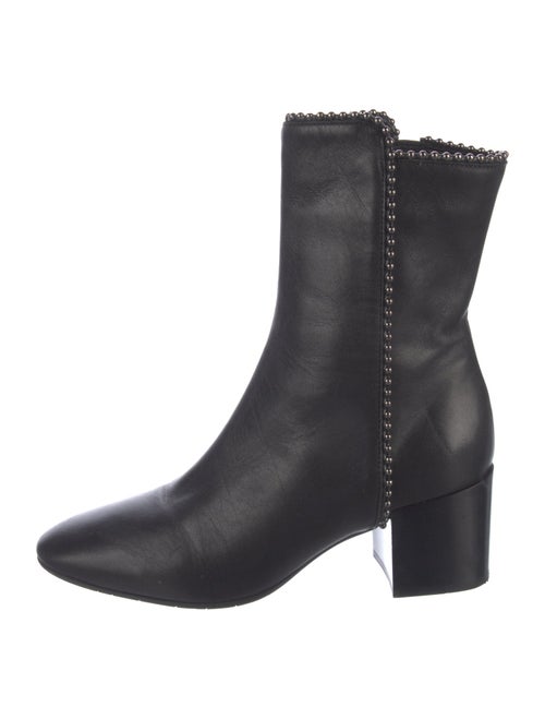 Aquatalia Leather Studded Accents Boots