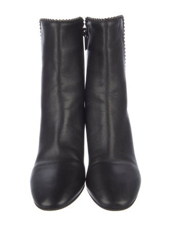 Aquatalia Leather Studded Accents Boots