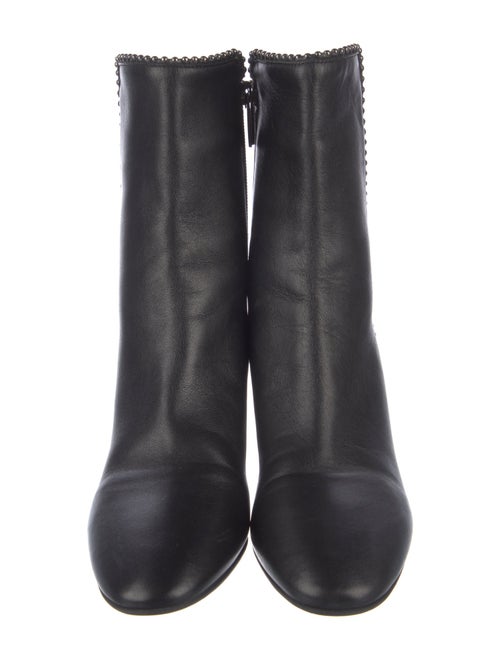 Aquatalia Leather Studded Accents Boots