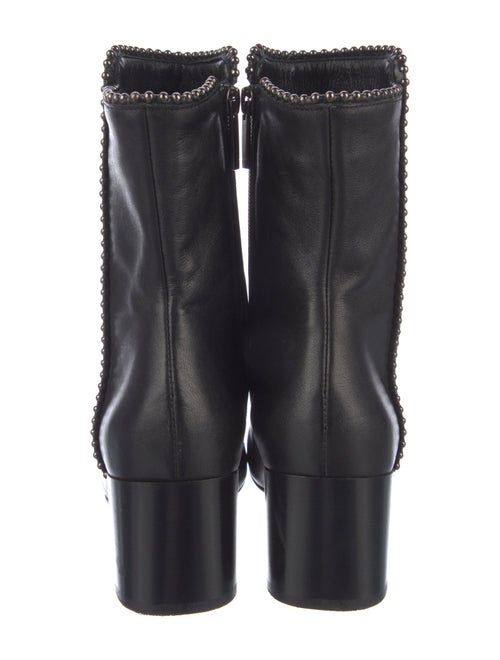 Aquatalia Leather Studded Accents Boots