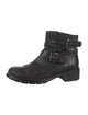 Aquatalia Leather Moto Boots