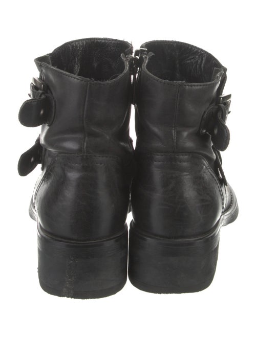 Aquatalia Leather Moto Boots