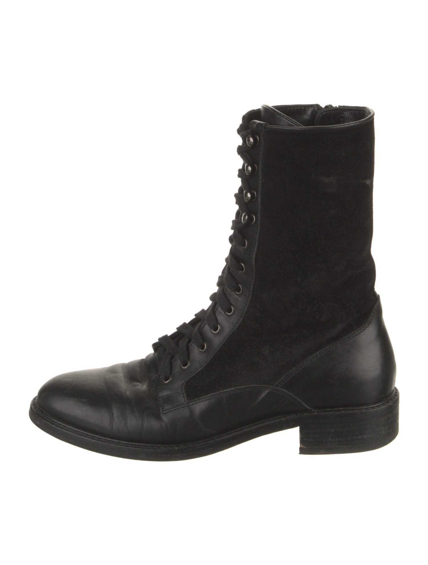 Aquatalia Leather Combat Boots