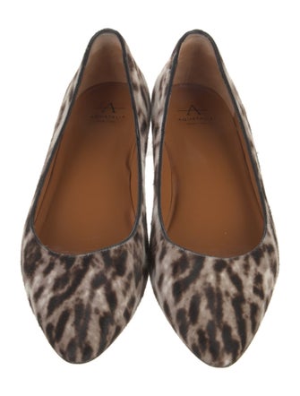 Aquatalia Ponyhair Animal Print Flats