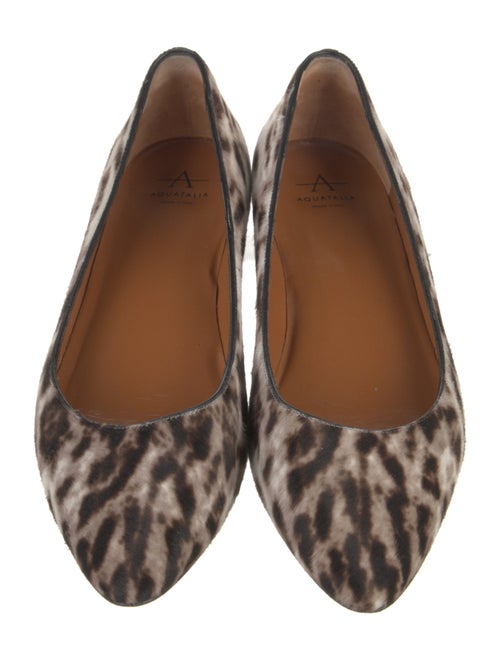 Aquatalia Ponyhair Animal Print Flats
