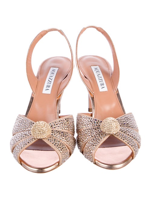 Aquatalia Leather Slingback Pumps