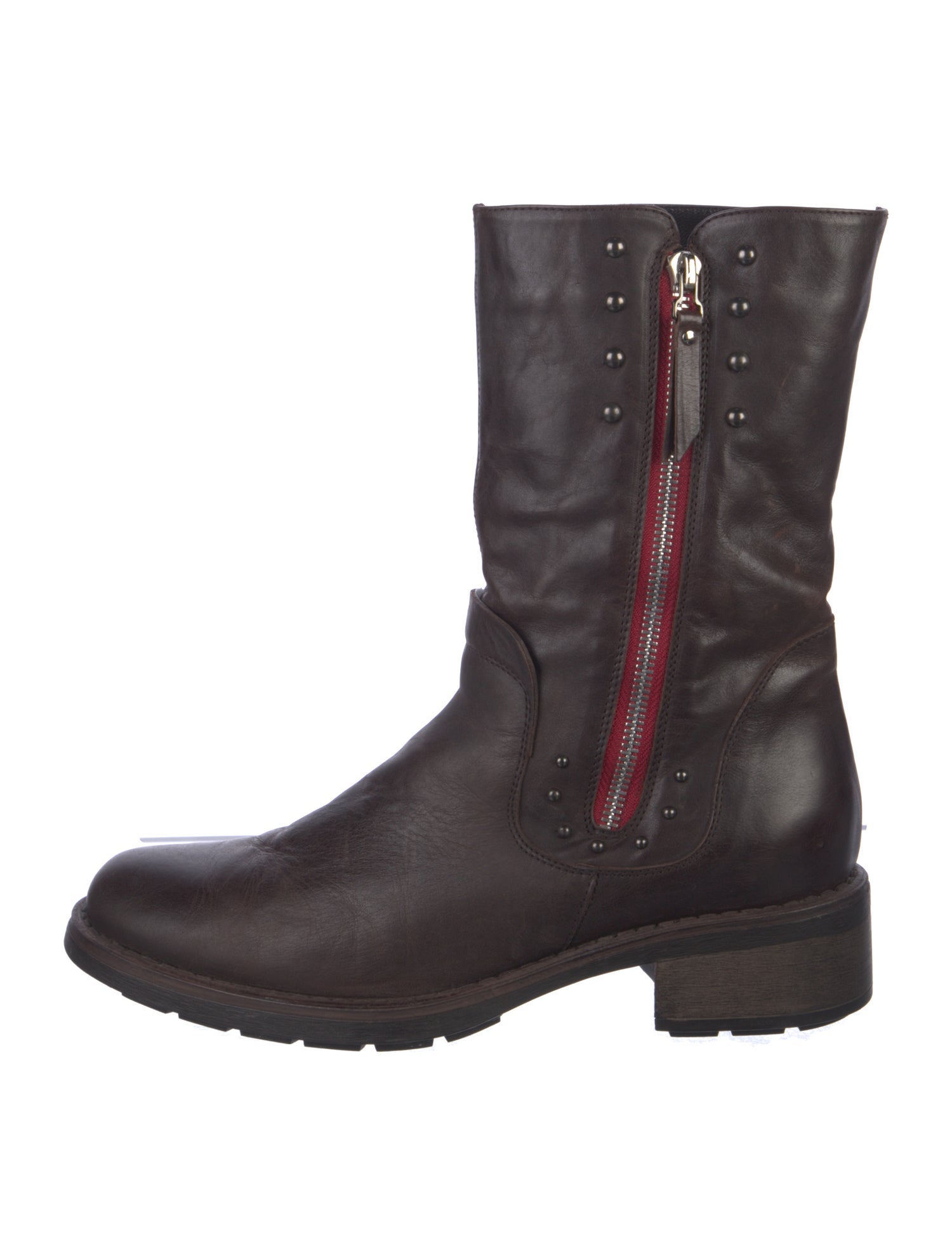 Aquatalia Leather Combat Boots