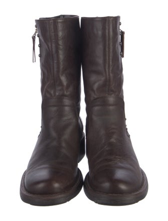 Aquatalia Leather Combat Boots