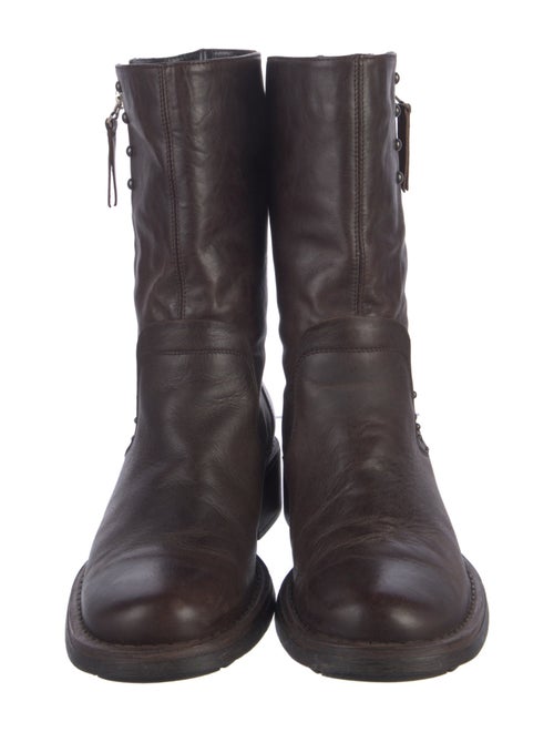 Aquatalia Leather Combat Boots