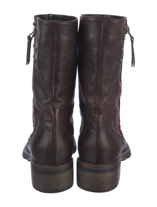 Aquatalia Leather Combat Boots
