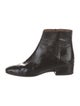 Aquatalia Patent Leather Animal Print Boots