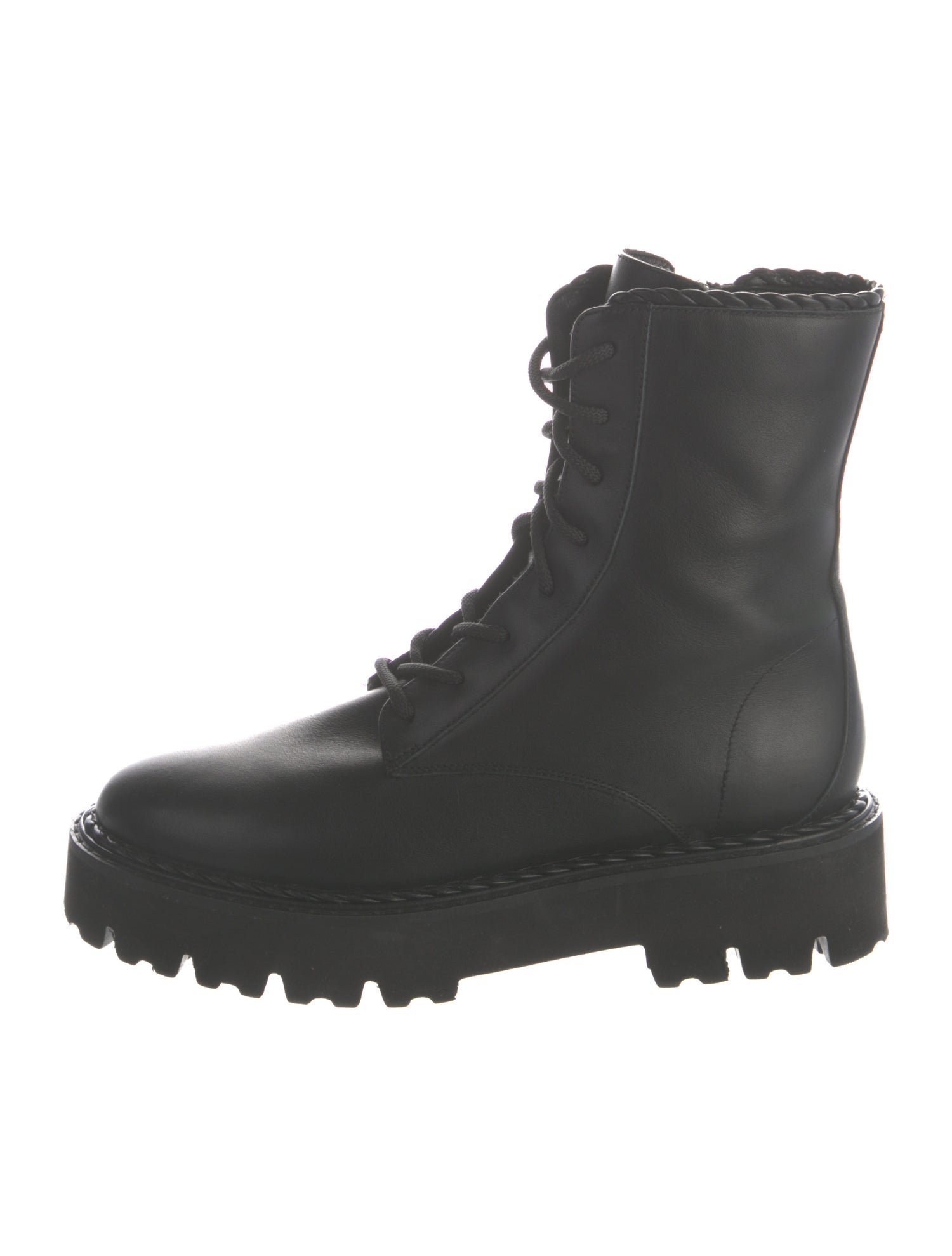 Aquatalia Leather Combat Boots