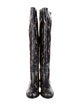Aquatalia Snakeskin Animal Print Boots