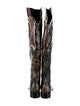 Aquatalia Snakeskin Animal Print Boots