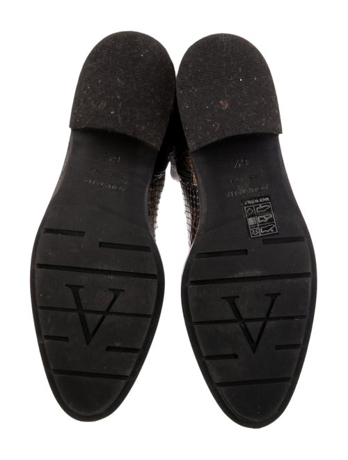 Aquatalia Snakeskin Animal Print Boots