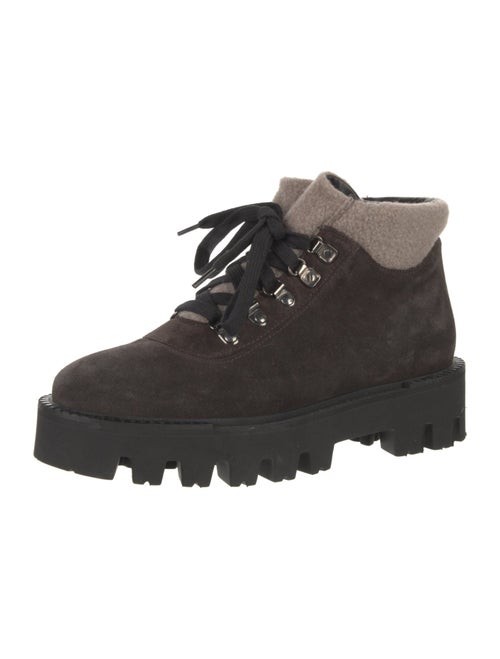 Aquatalia Suede Lace-Up Boots