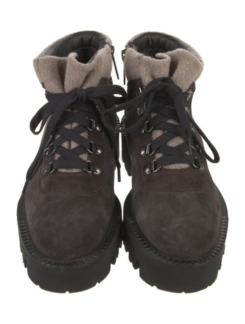 Aquatalia Suede Lace-Up Boots
