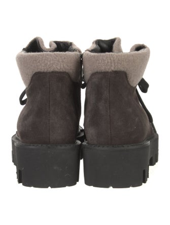 Aquatalia Suede Lace-Up Boots