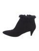 Aquatalia Suede Fur Trim Boots
