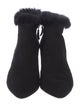Aquatalia Suede Fur Trim Boots