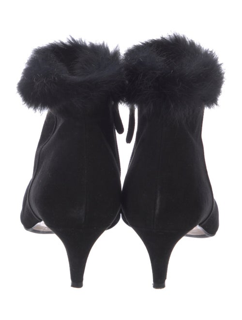 Aquatalia Suede Fur Trim Boots