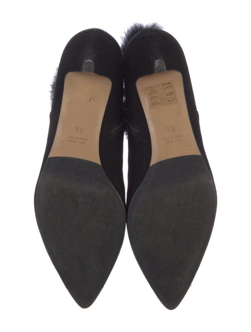 Aquatalia Suede Fur Trim Boots