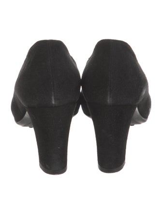 Aquatalia Suede Mesh Accents Pumps