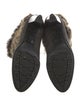 Aquatalia Suede Fur Trim Boots